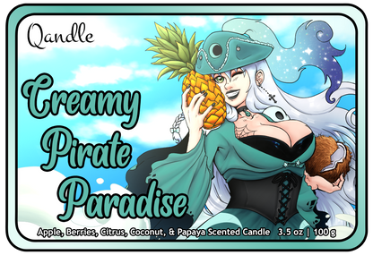 Creamy Pirate Paradise Feminine Body Candle