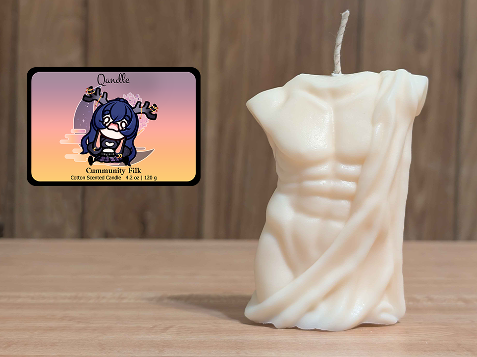 Cummunity Filk Masculine Body Candle