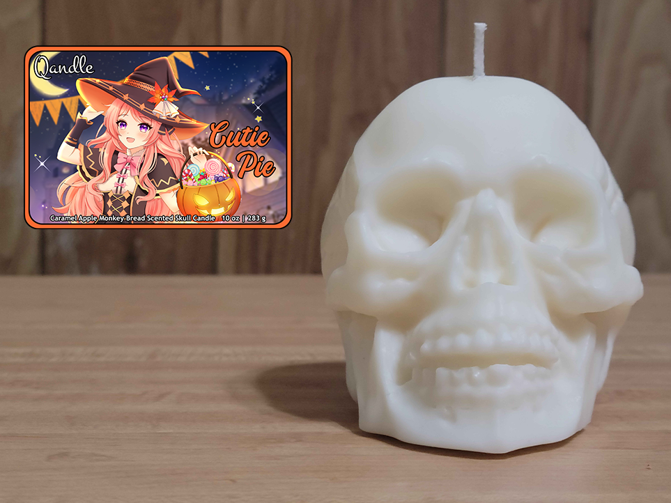 Cutie Pie Skull Candle