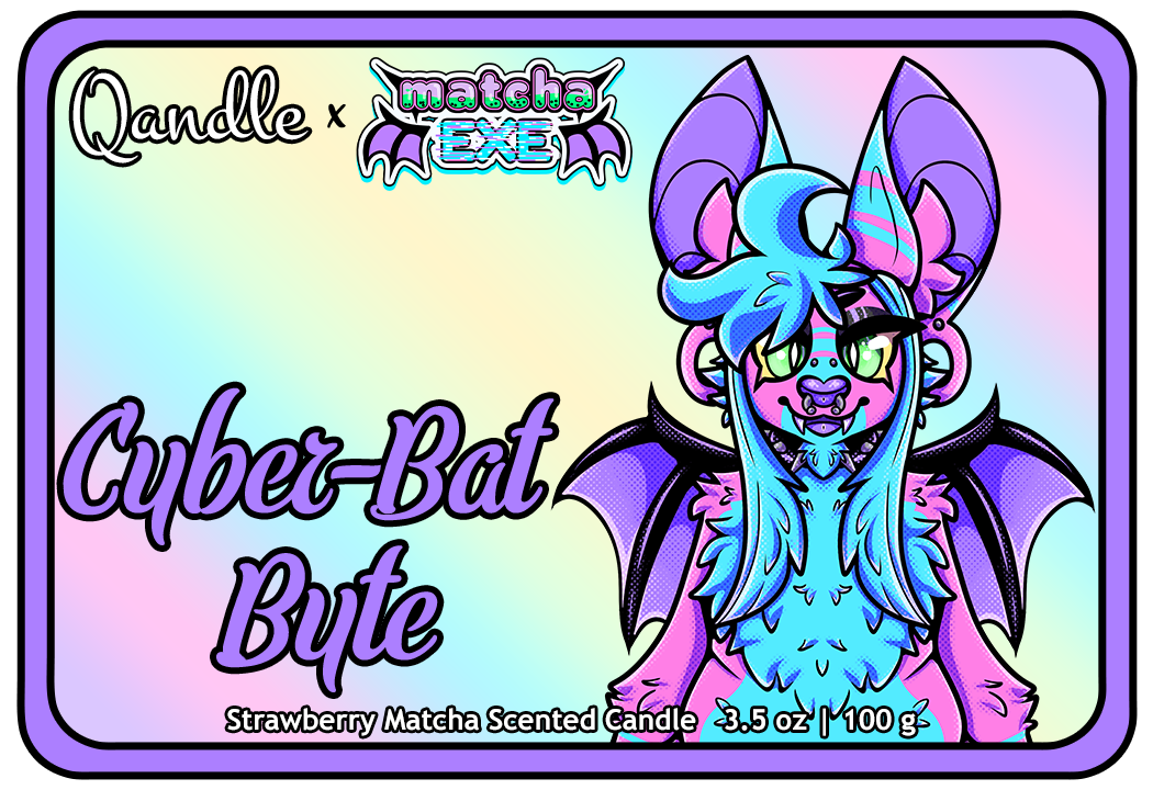 Cyber-Bat Byte Feminine Body Candle