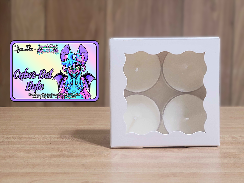 Cyber-Bat Byte Tealight Candles