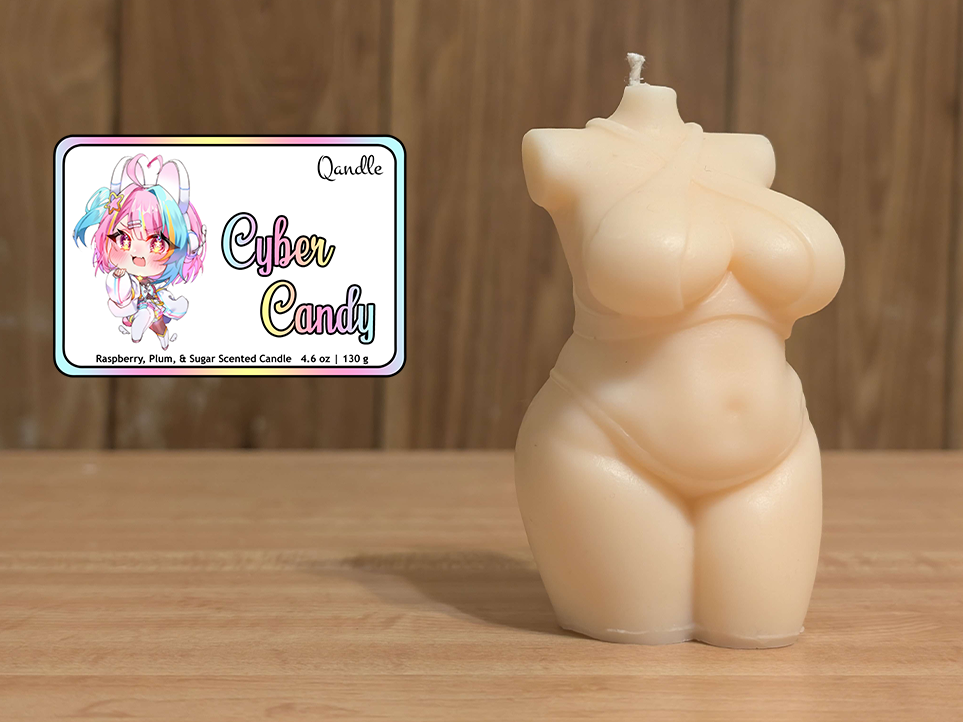 Cyber Candy Curvy Body Candle