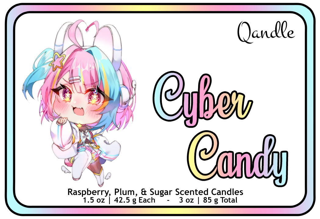 Cyber Candy Heart Candles