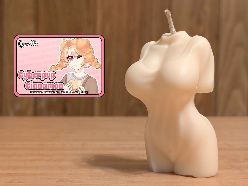 Cyberpup Cinnamon Feminine Body Candle