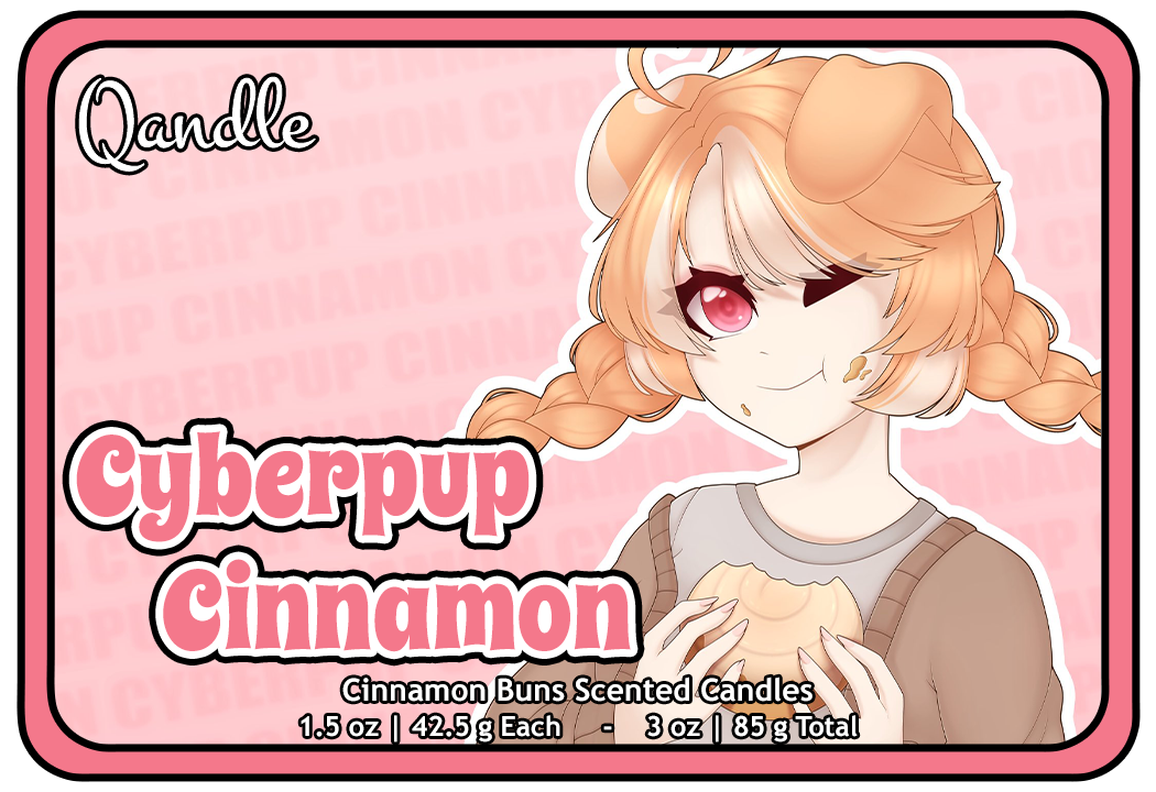 Cyberpup Cinnamon Heart Candles