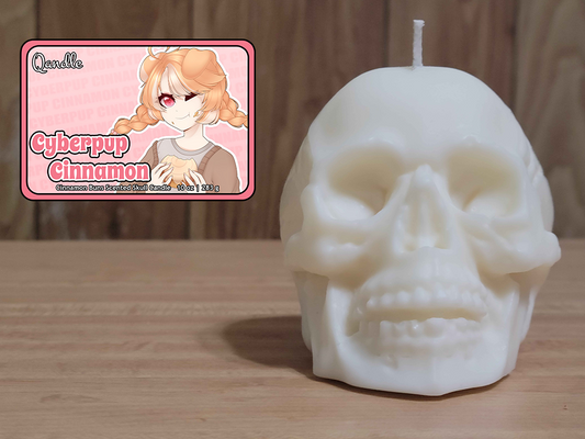 Cyberpup Cinnamon Skull Candle