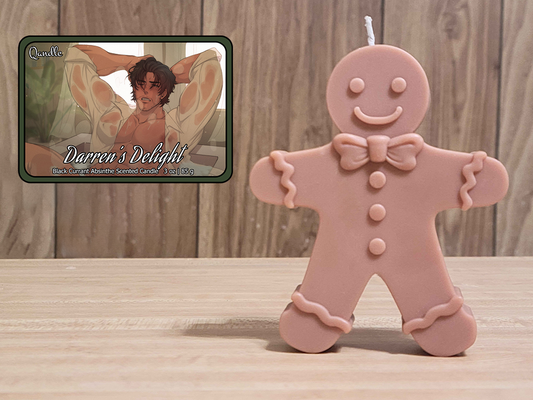 Darren's Delight Gingerbread Man Candle