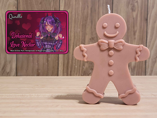 Delusional Love Nectar Gingerbread Man Candle