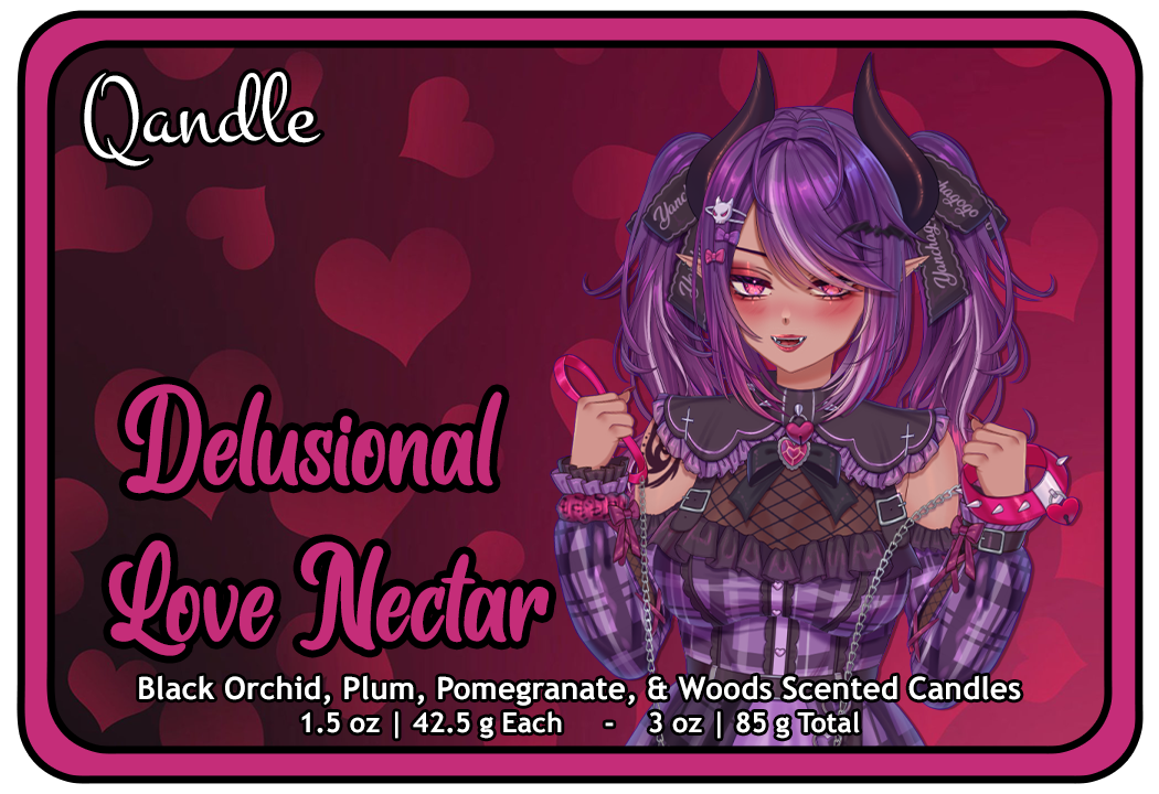 Delusional Love Nectar Heart Candles