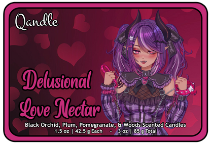 Delusional Love Nectar Heart Candles