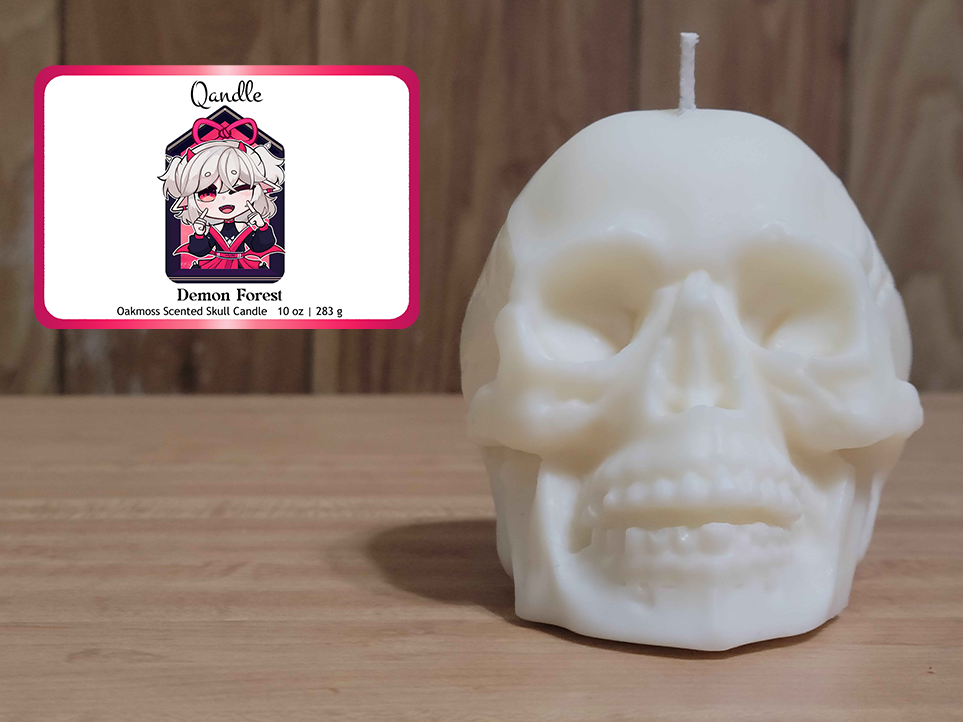 Demon Forest Skull Candle