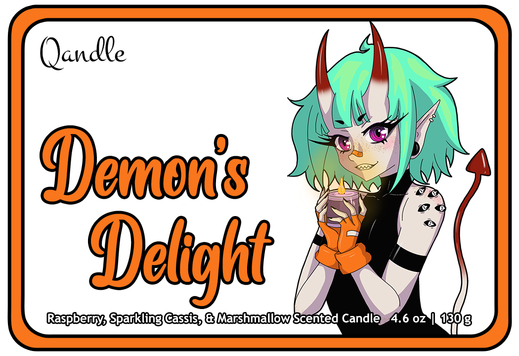 Demon's Delight Curvy Body Candle