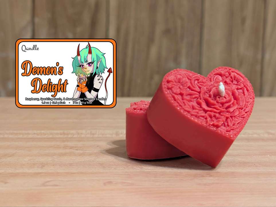 Demon's Delight Heart Candles