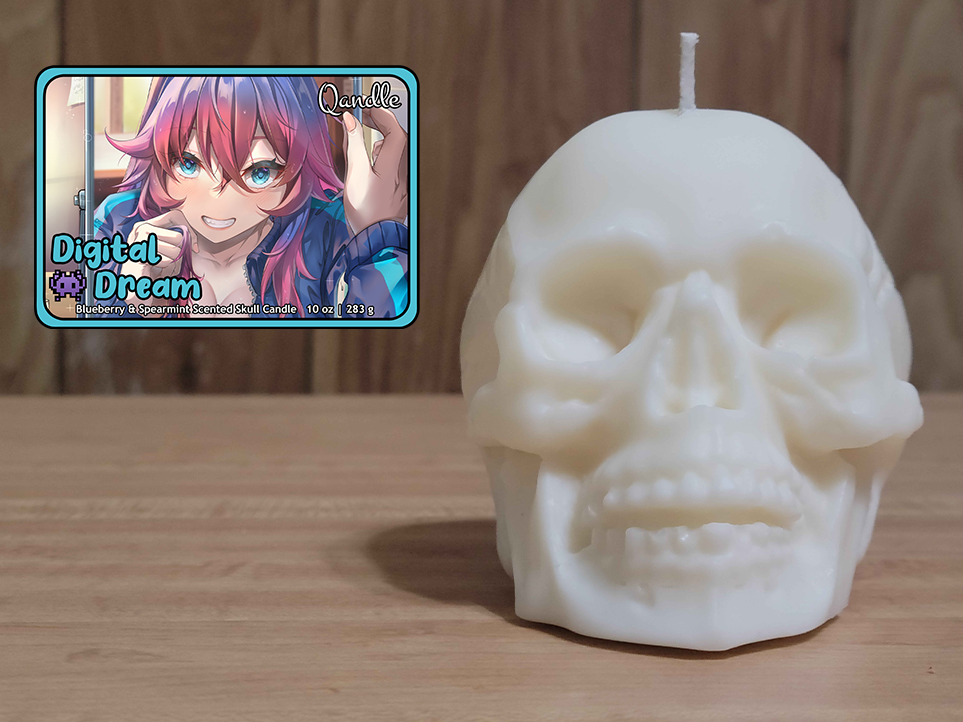 Digital Dream Skull Candle