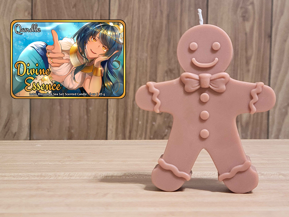 Divine Essence Gingerbread Man Candle