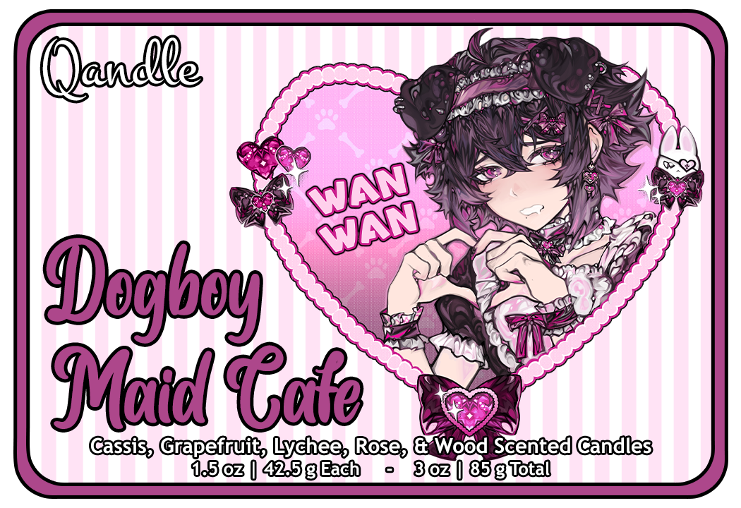 Dogboy Maid Cafe Heart Candles