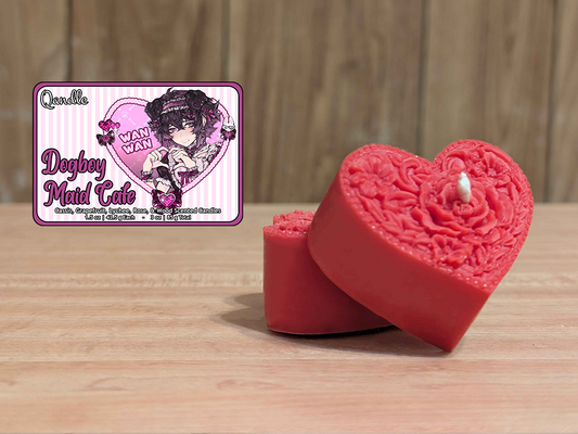 Dogboy Maid Cafe Heart Candles