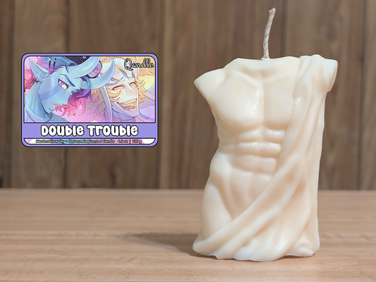 Double Trouble Masculine Body Candle