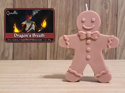 Dragon's Breath Gingerbread Man Candle