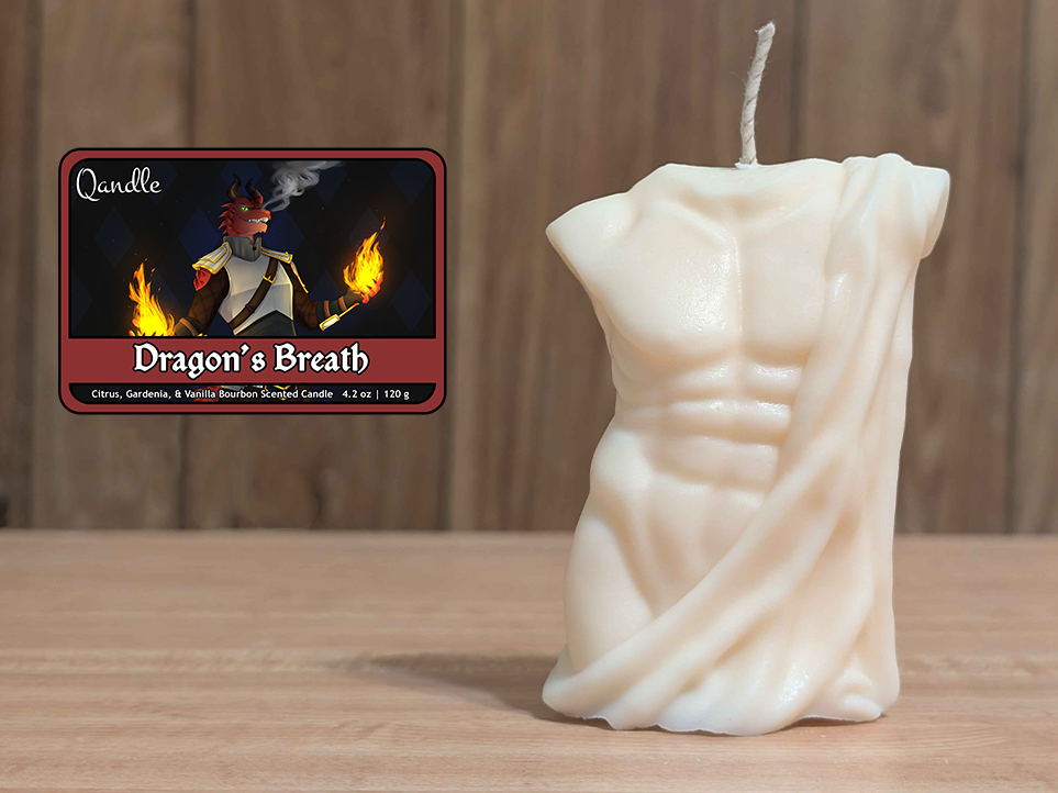 Dragon's Breath Masculine Body Candle