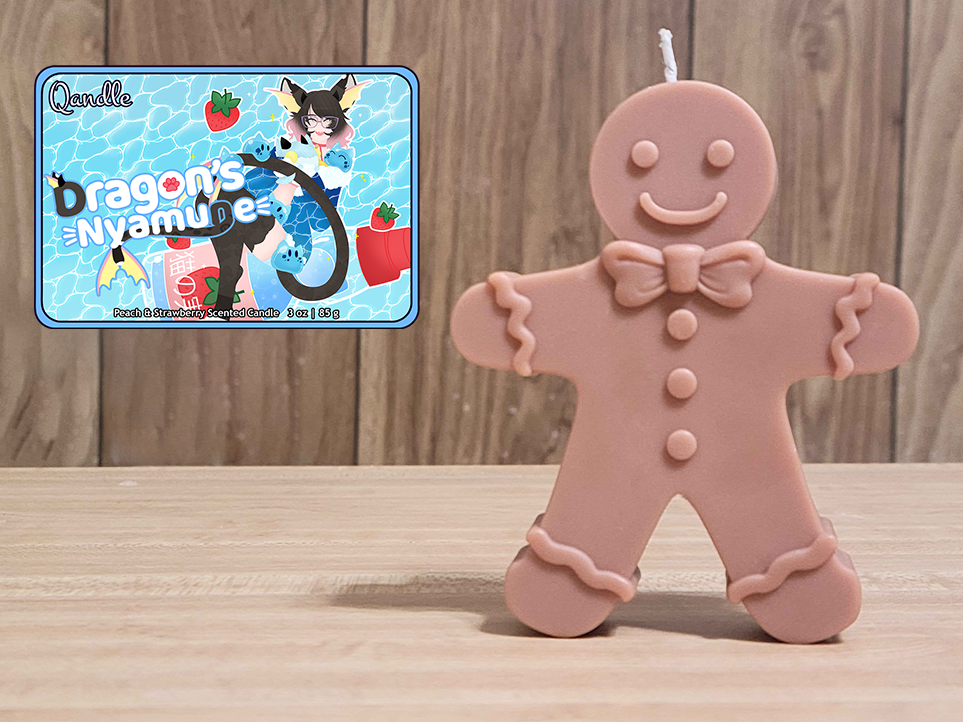 Dragon's Nyamune Gingerbread Man Candle