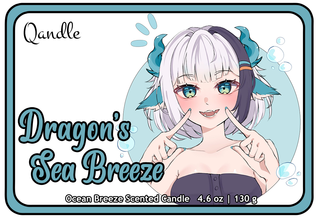 Dragon's Sea Breeze Curvy Body Candle