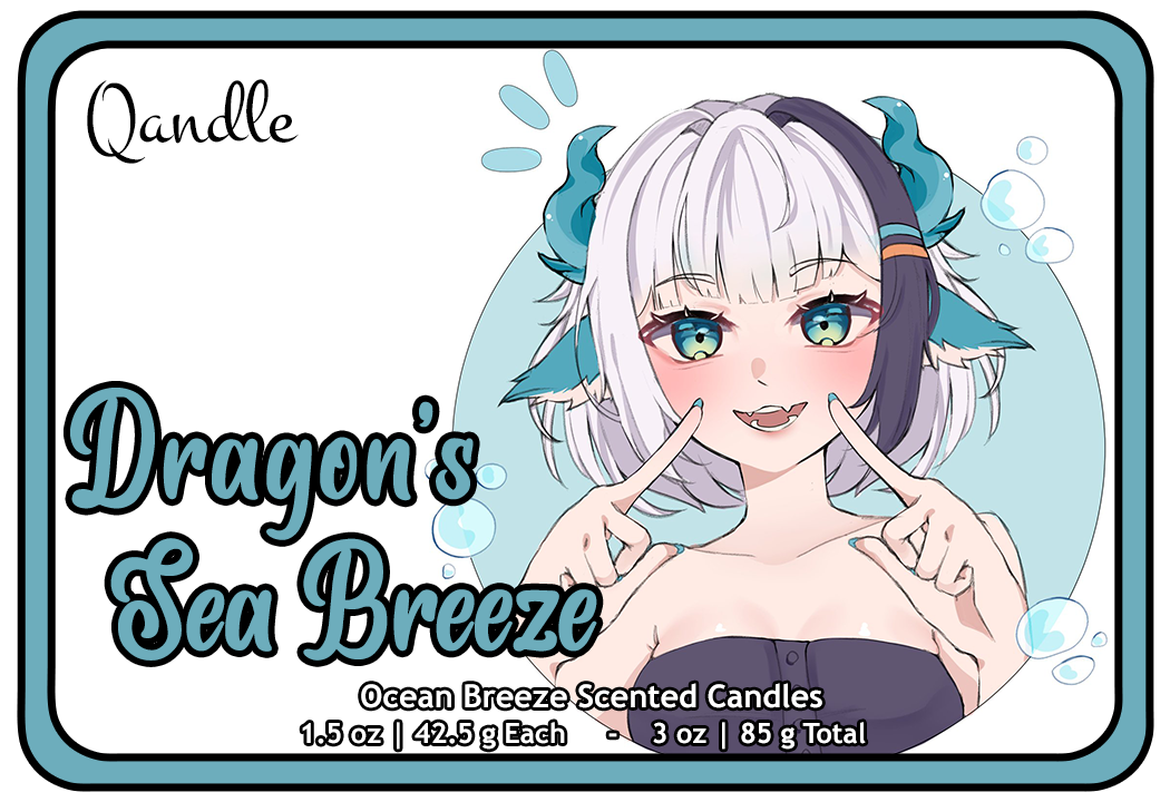 Dragon's Sea Breeze Heart Candles