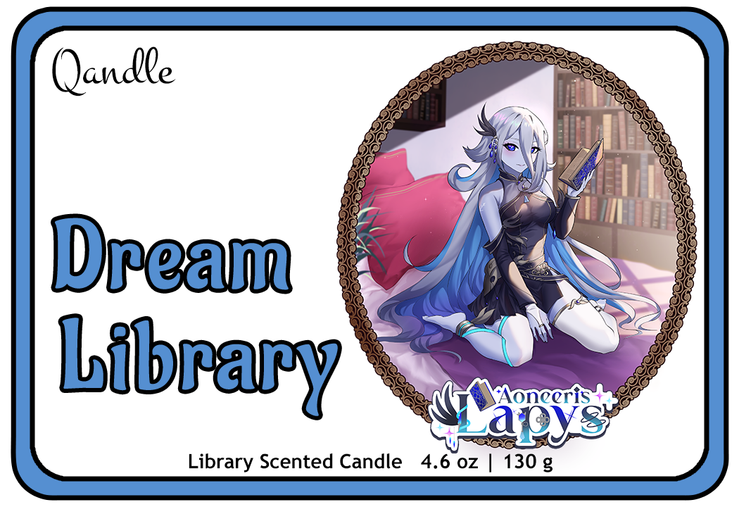 Dream Library Curvy Body Candle