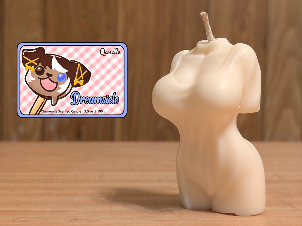 Dreamsicle Feminine Body Candle