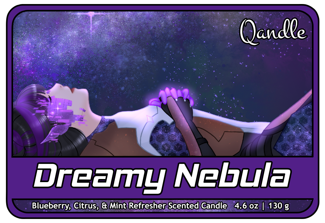 Dreamy Nebula Curvy Body Candle