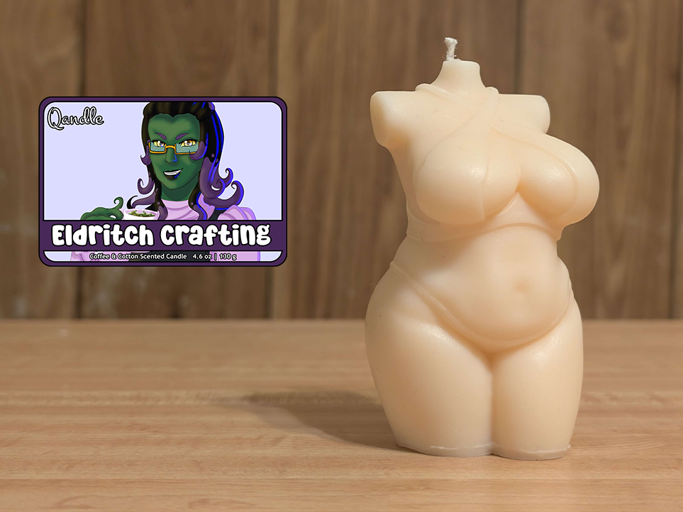 Eldritch Crafting Curvy Body Candle