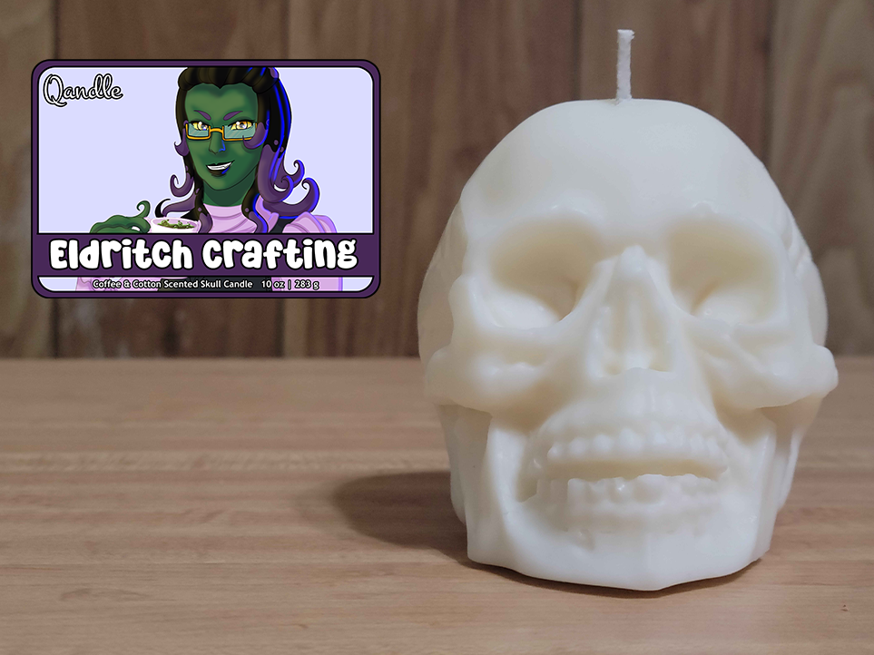 Eldritch Crafting Skull Candle