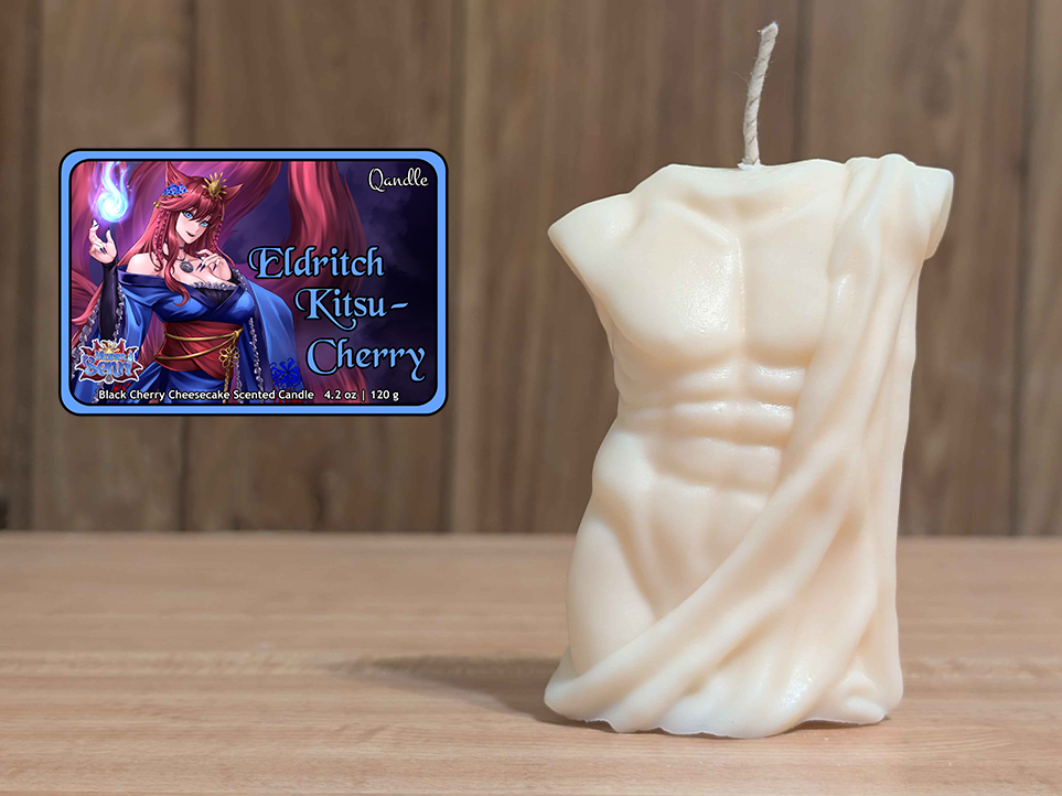 Eldritch Kitsu-Cherry Masculine Body Candle