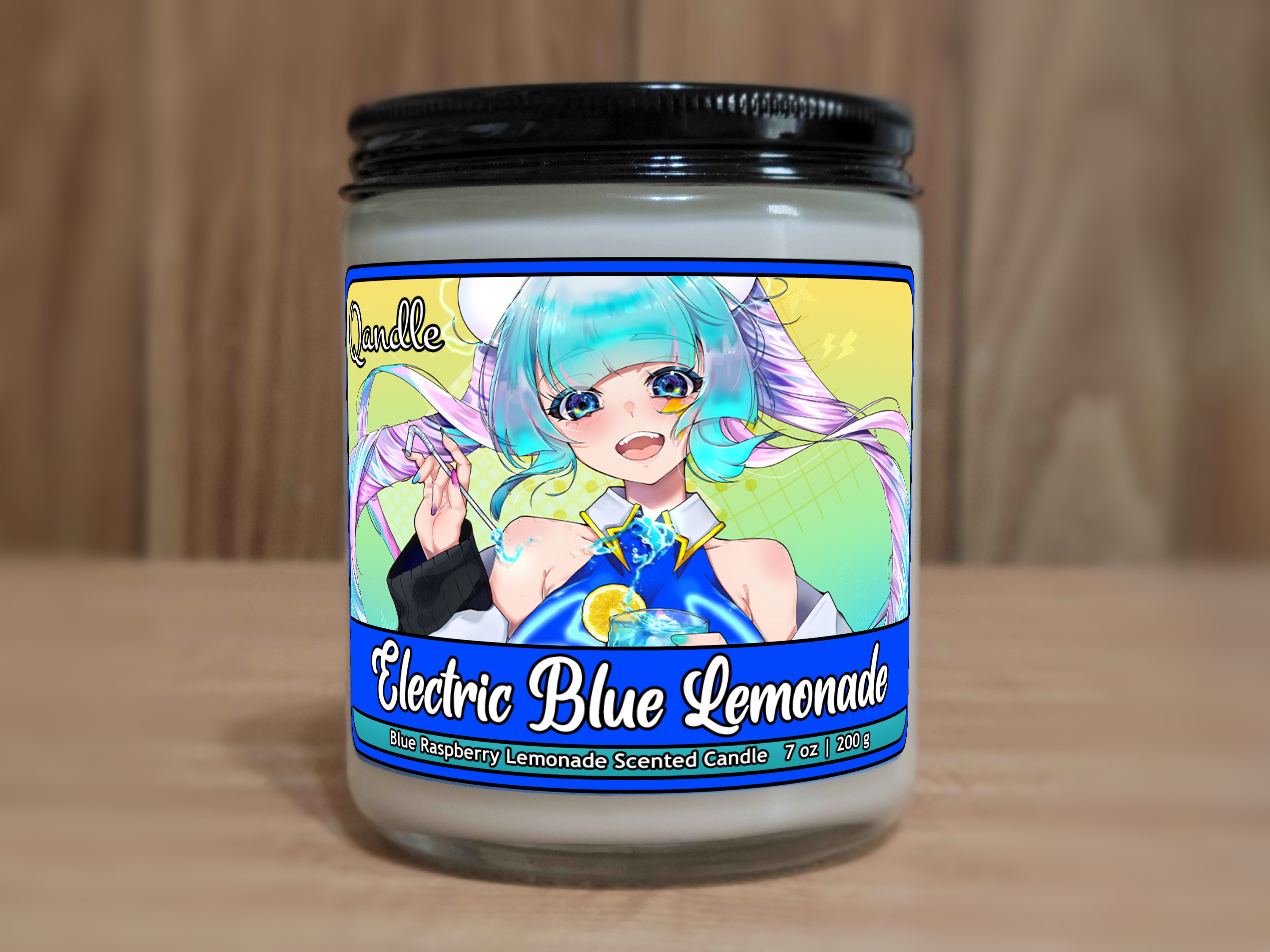 Electric Blue Lemonade Candle