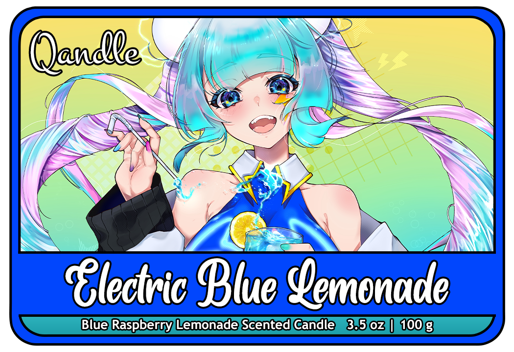 Electric Blue Lemonade Feminine Body Candle