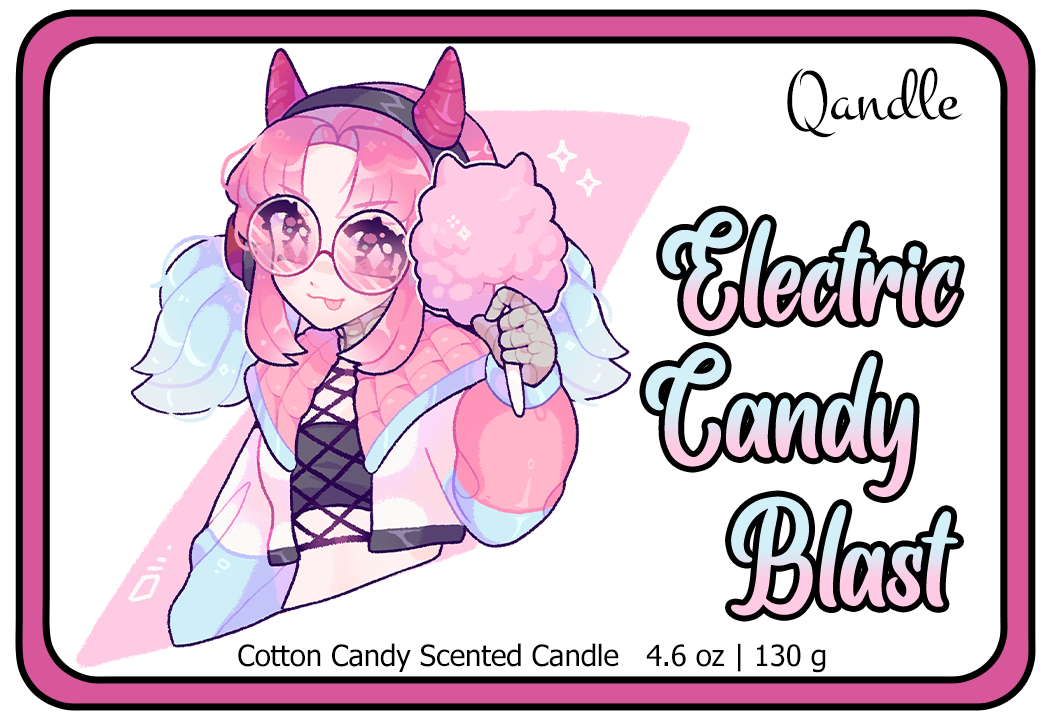 Electric Candy Blast Curvy Body Candle