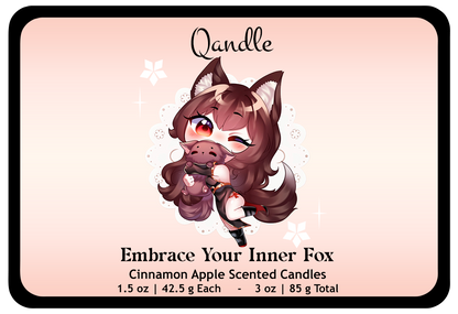 Embrace Your Inner Fox Heart Candles