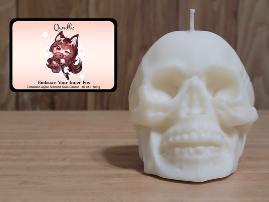 Embrace Your Inner Fox Skull Candle