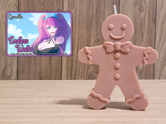 Endless Waltz Gingerbread Man Candle