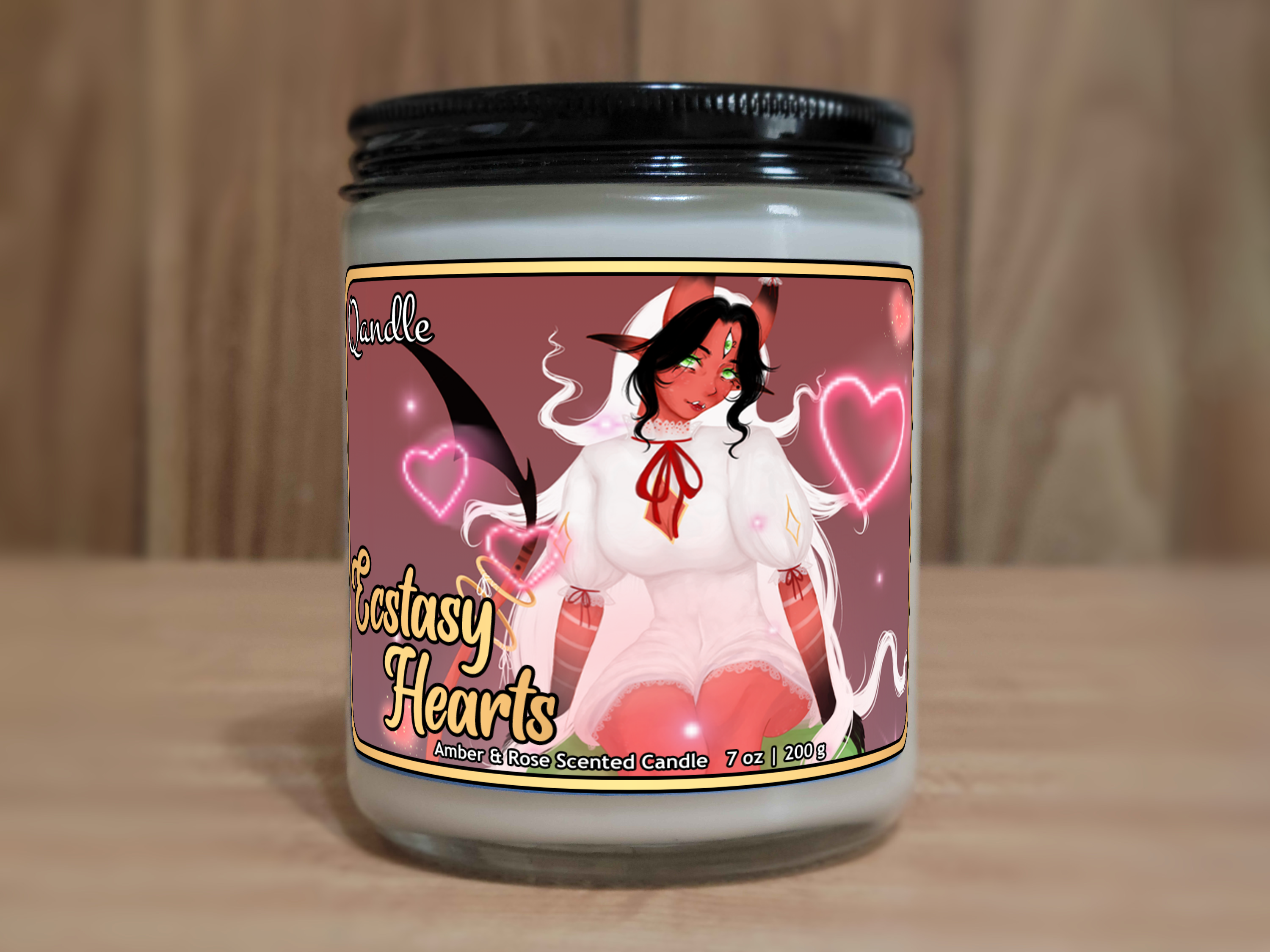 Ecstasy Hearts Candle