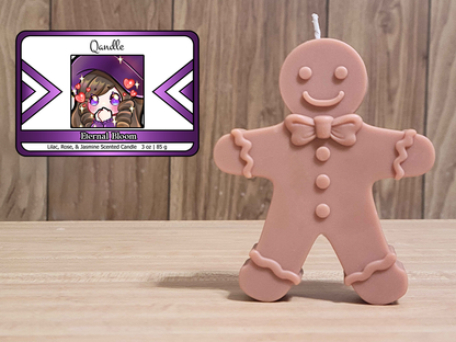 Eternal Bloom Gingerbread Man Candle