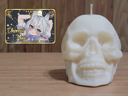 Ethereal Muse Skull Candle