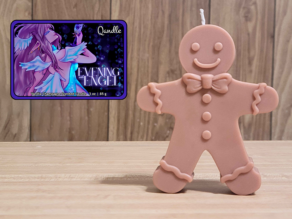 Evening with Engel Gingerbread Man Candle