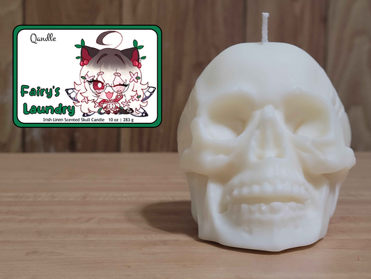 Fairy's Laundry Skull Candle