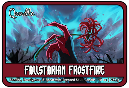 Fallstarian Frostfire Skull Candle