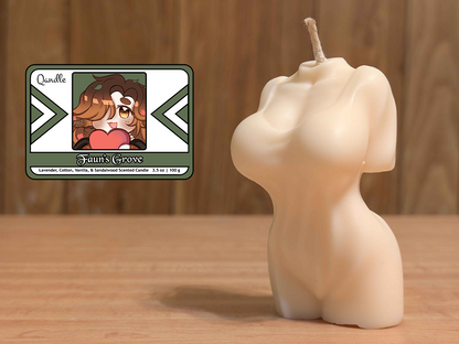 Faun's Grove Feminine Body Candle