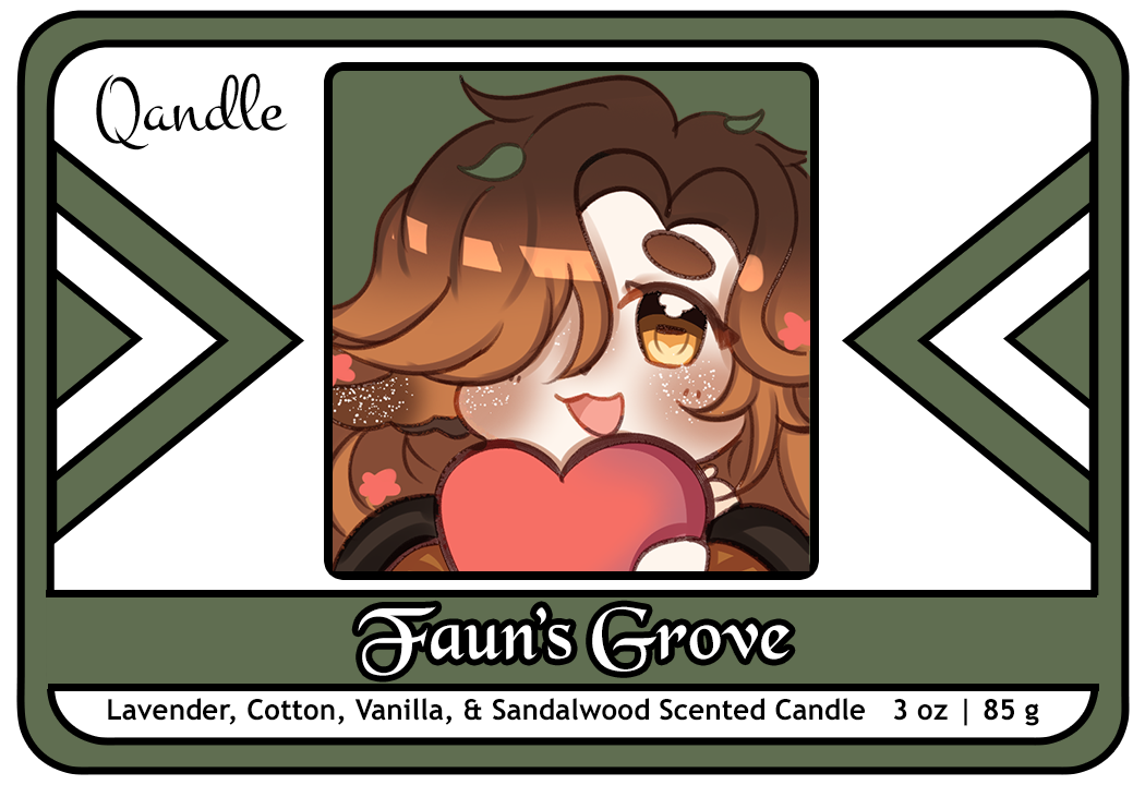 Faun's Grove Gingerbread Man Candle