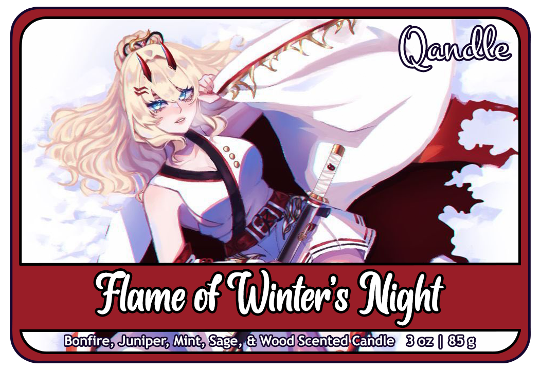 Flame of Winter's Night Gingerbread Man Candle