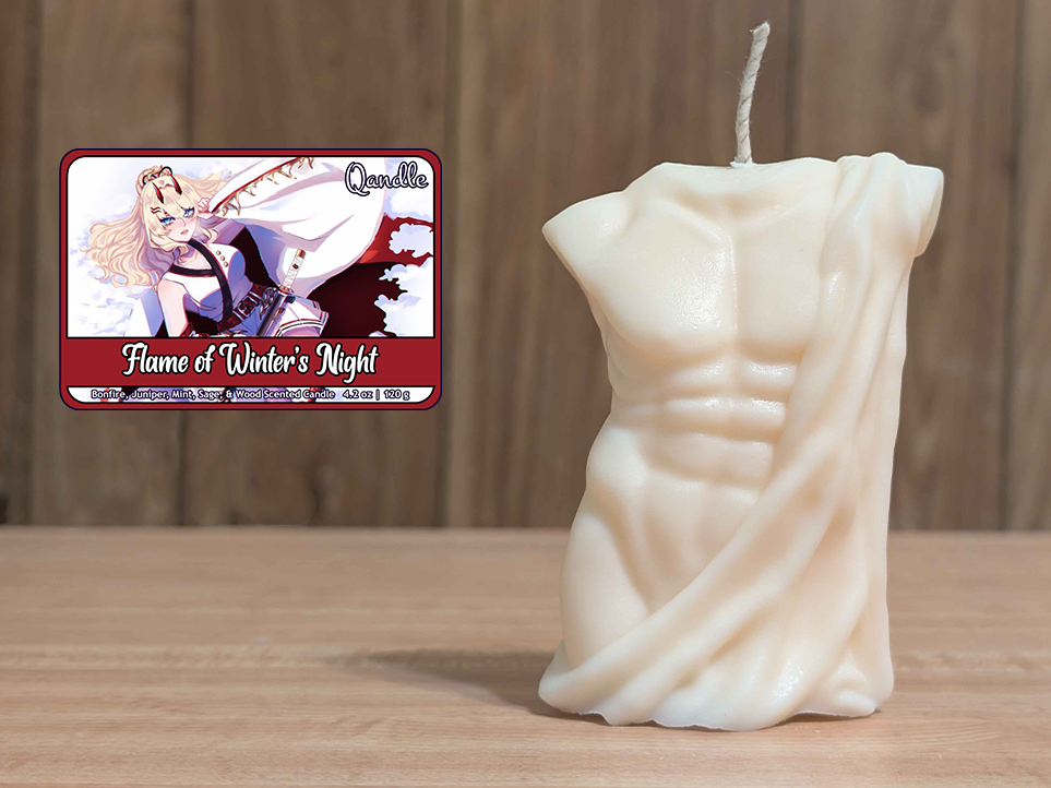 Flame of Winter's Night Masculine Body Candle