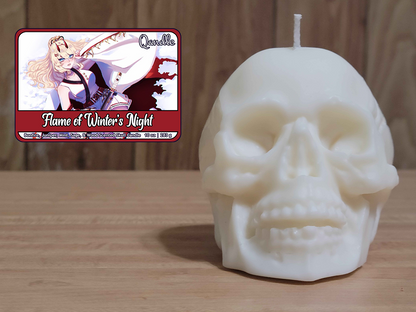 Flame of Winter's Night Skull Candle